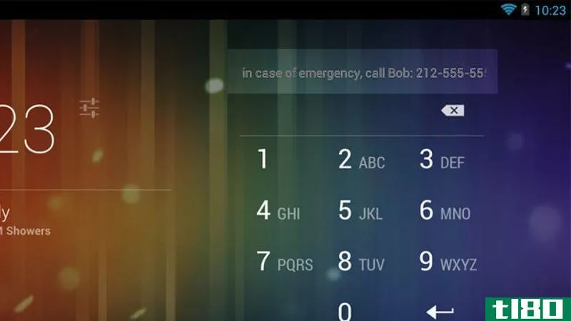 将紧急联系信息添加到手机的锁定屏幕