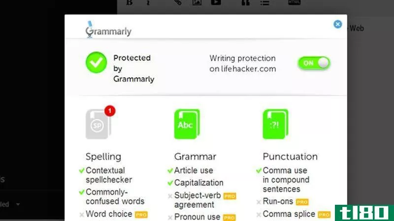 Illustration for article titled Grammarly Checks Your Spelling and Grammar As You Type in Your Browser