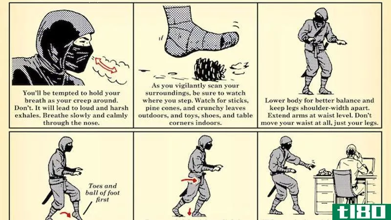 Illustration for article titled This Chart Shows You How to Silence Your Footsteps Like a Ninja