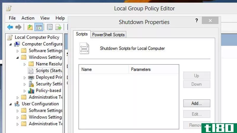 Illustration for article titled Use Group Policy Editor to Run Scripts When Shutting Down Your PC