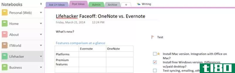 Illustration for article titled tl80 Faceoff: OneNote vs. Evernote