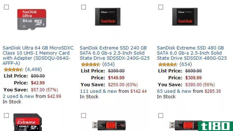 Illustration for article titled SanDisk SSDs, SD Cards, and Flash Drives Are 60% Off Today on Amazon