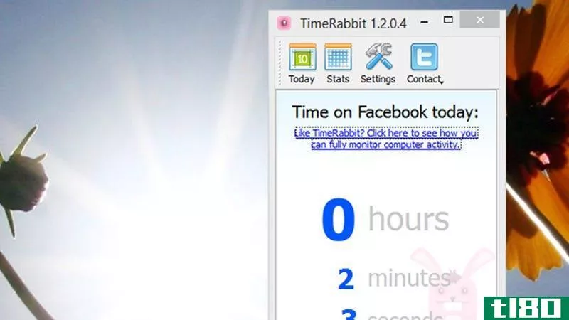 timerabbit会记录你在facebook上浪费了多少时间