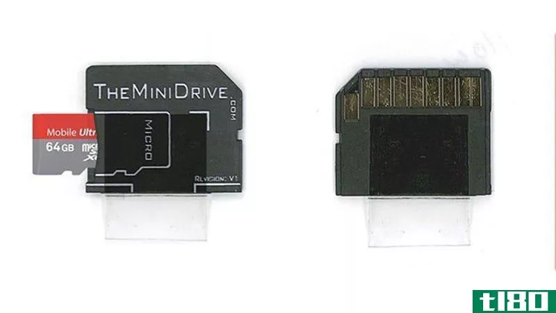 Illustration for article titled MiniDrive Adds Seamless Flash Storage to Your Mac via the SD Card Slot