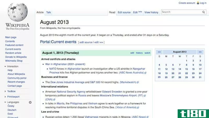 Illustration for article titled Wikipedia&#39;s Date View Keeps You Caught Up on Current Events