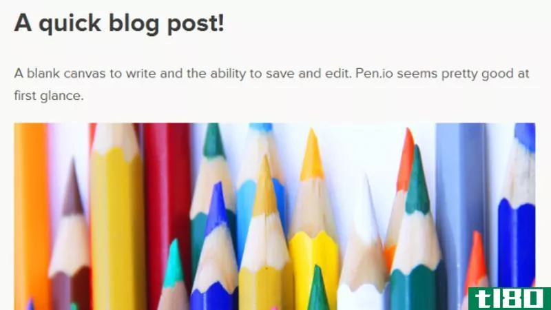 Illustration for article titled Pen.io Publishes Simple Web Pages, No Account Necessary
