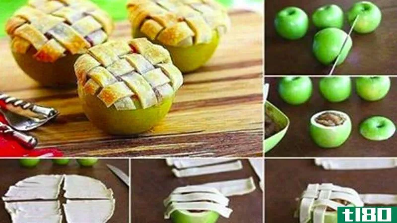 在苹果里烤一个苹果派，让人印象深刻