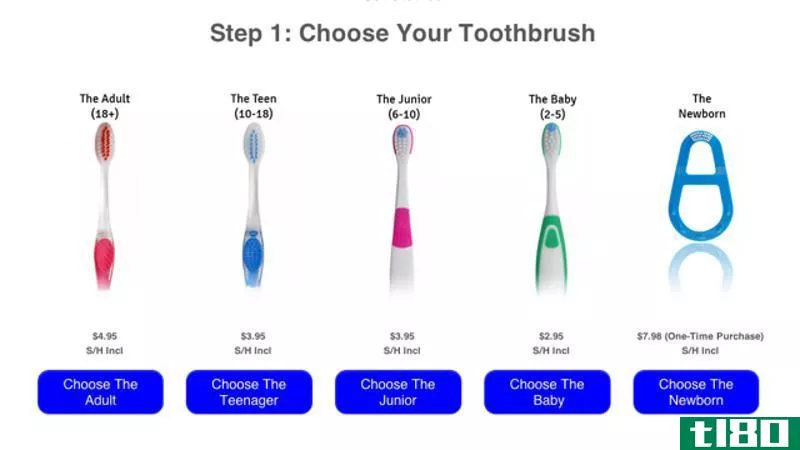牙刷订阅会按计划向您发送新的牙刷