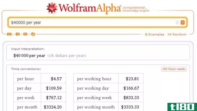 与wolfram alpha进行关键财务计算