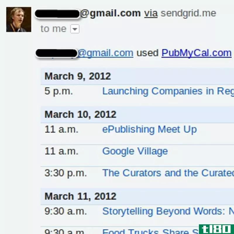 Illustration for article titled PubMyCal Sends Readable Google Calendar Itineraries by Email