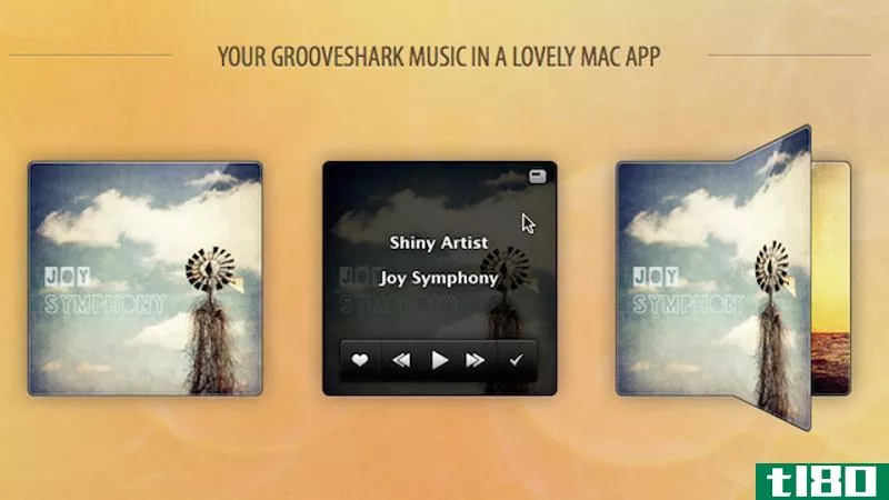 shiny groove是mac的一款小巧、好看的grooveshark播放器
