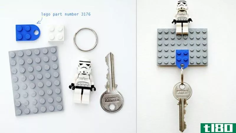 Illustration for article titled Make a Cool DIY Lego Key Holder