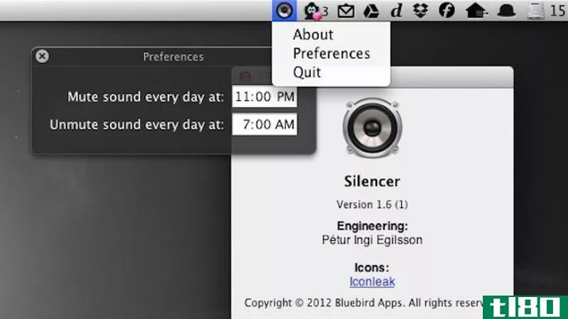 Illustration for article titled Silencer Mutes and Unmutes Your Mac On a Schedule Every Day