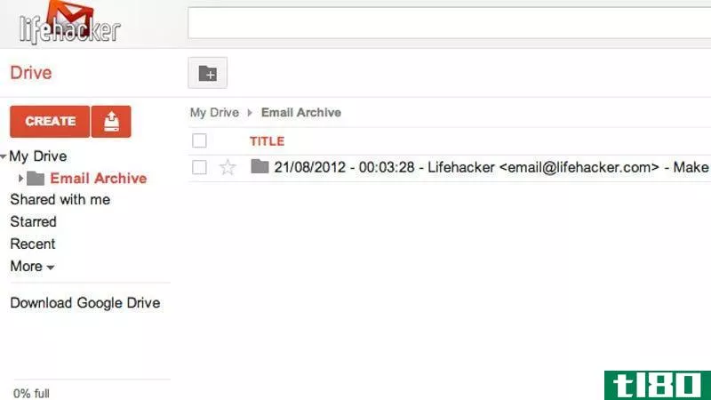 使用此脚本将gmail消息和附件保存到google drive