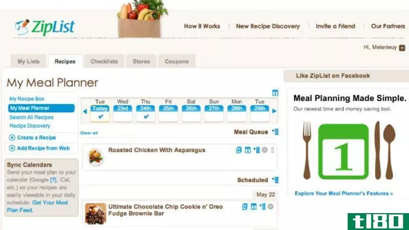 ziplist是一款集膳食计划、食谱盒和购物清单于一体的应用程序