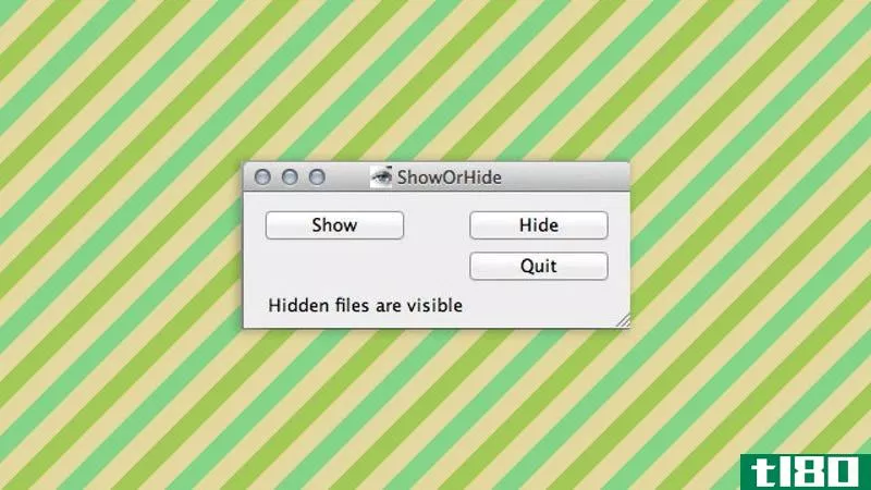 showorhide切换隐藏mac文件的可见性