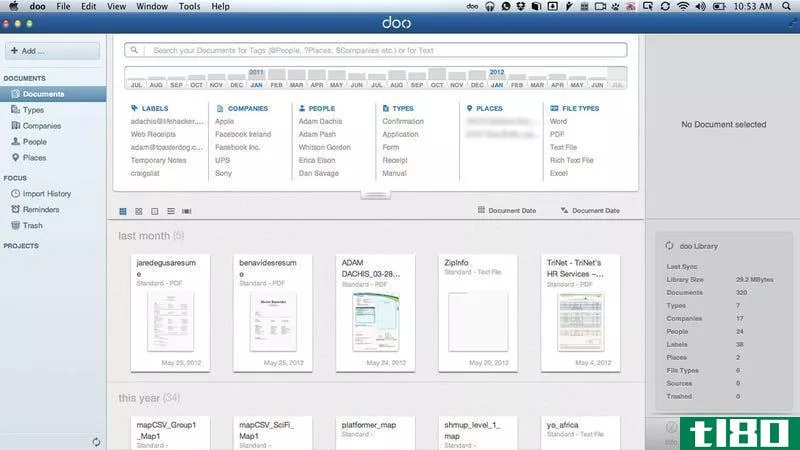 doo会自动组织您的文档，并将它们同步到云端和跨多台计算机