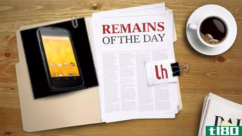 Illustration for article titled Remains of the Day: The Nexus 4 Finally Comes to Stores, Thanks to T-Mobile