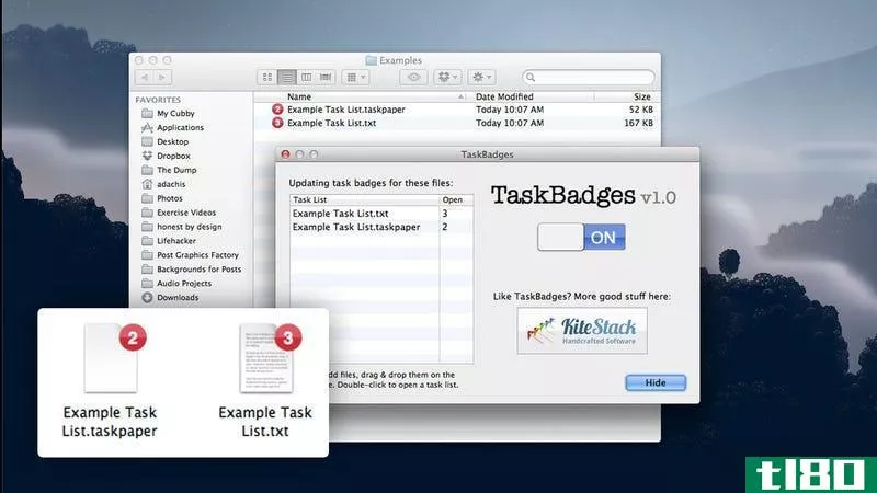taskbadges将未完成任务的数量添加到任何基于文本的待办事项列表的图标中，以便于参考