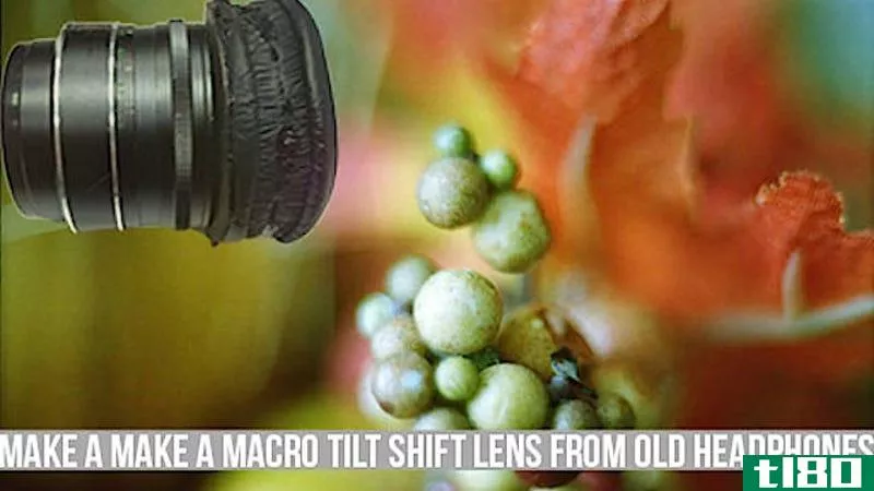 Illustration for article titled Make Your Own DIY Macro Tilt Shift Lens with Old Headphones