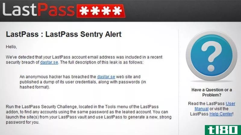 lastpass sentry会在您的在线帐户被破坏时发出警告
