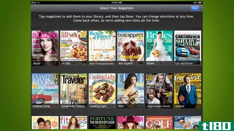 下一期提供无限量的所有你可以阅读的杂志在你的平板电脑上为一个订阅价格