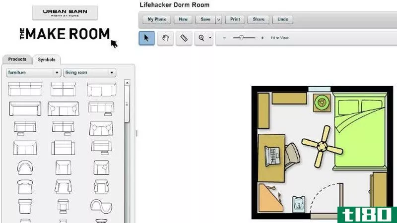“make room planner”网络应用程序简化了房间布局设计