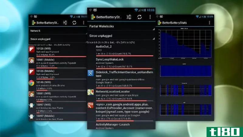 betterbatterystats会准确地告诉你哪些应用正在耗尽android的电池