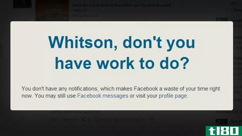 facebook保姆会阻止你访问facebook，除非你收到通知