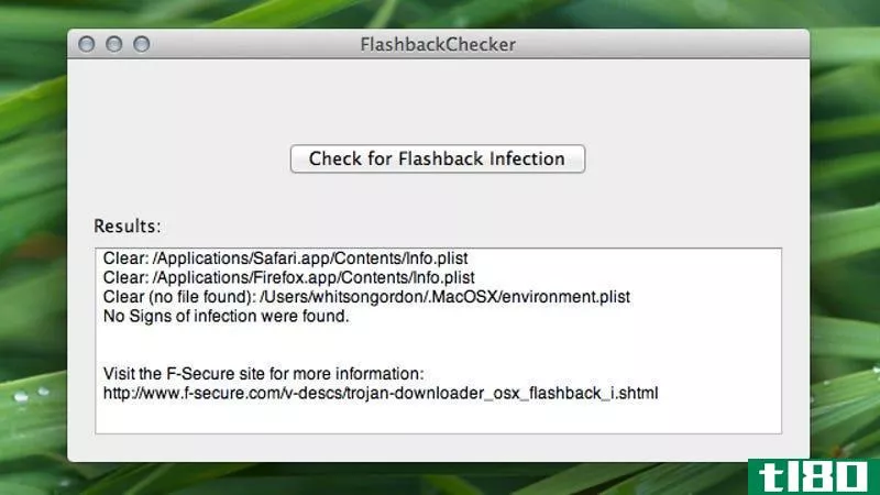 如何在一次点击中找出你的mac是否感染了flashback特洛伊木马