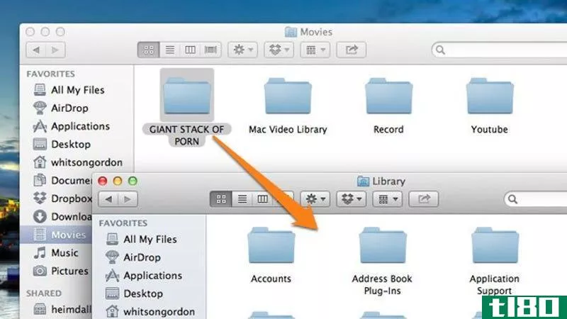 通过将任何文件放入库文件夹，可以立即隐藏OSX中的任何文件