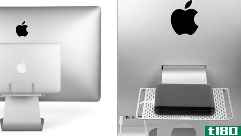 Illustration for article titled The BackPack 2 Puts a Storage Shelf with Cable Management on the Back of Your Mac