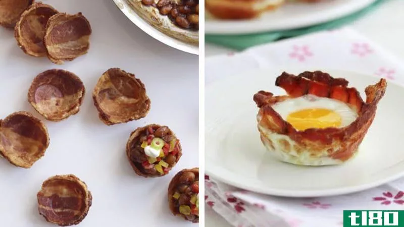 Illustration for article titled Make an Egg in a Bacon Cup, and Other Incredible Bacon-Cup-Based Foods