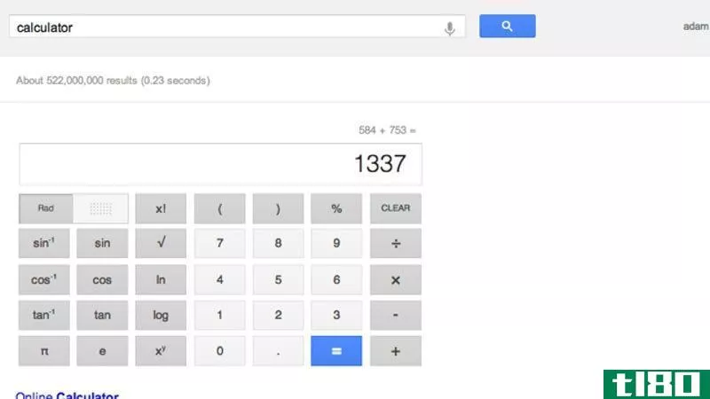 谷歌的搜索计算器是你最新的快速算术工具