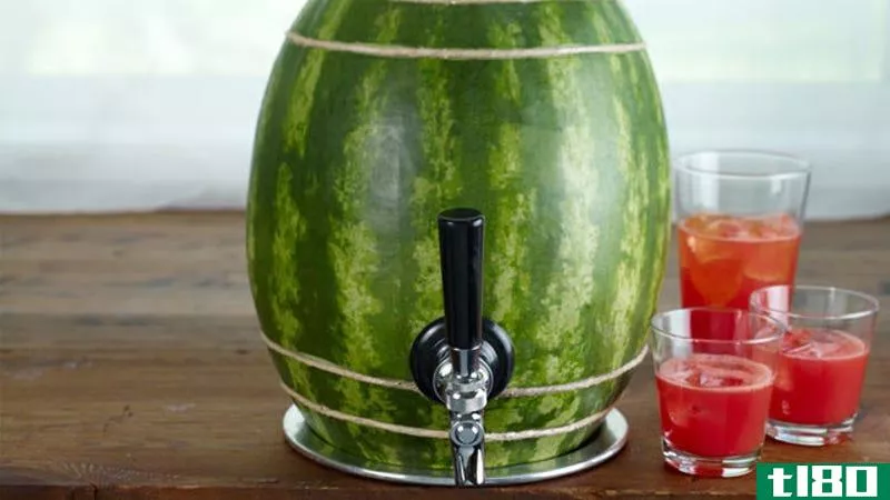 Illustration for article titled Turn a Watermelon into a Keg