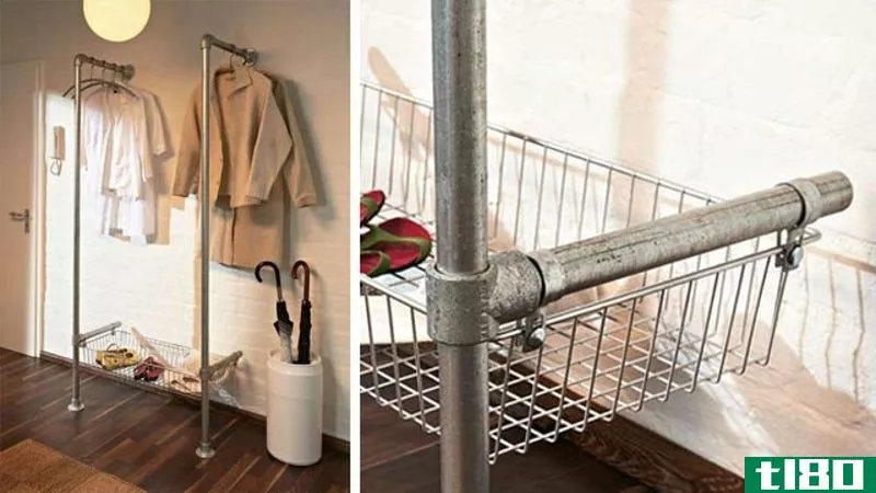 Illustration for article titled Build a Simple, Stylish, Industrial-Style Clothing Rack with Pipes