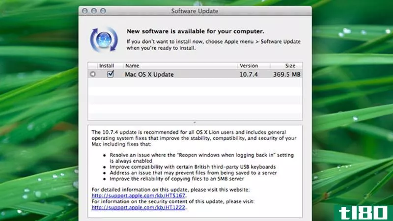 mac os 10.7.4更新已出；修复了简历、查找器等的错误