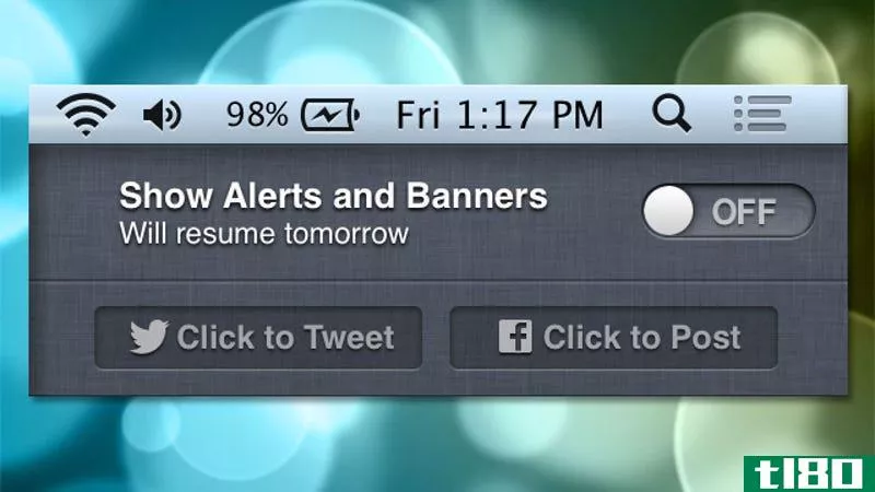 Illustration for article titled Roll Your Own Do Not Disturb Mode for OS X&#39;s Notification Center