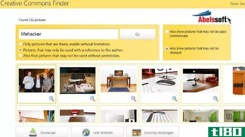 ccfinder简化了creative commons图像搜索