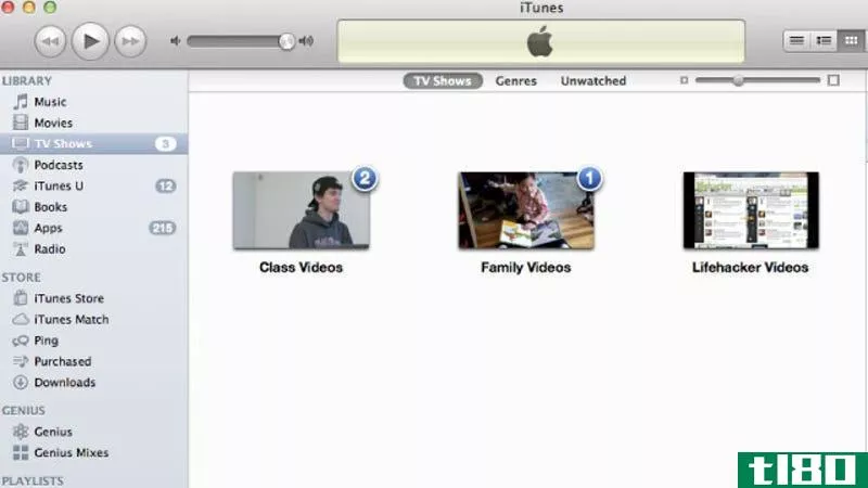 Illustration for article titled Group Videos in iTunes by Saving Them as TV Shows