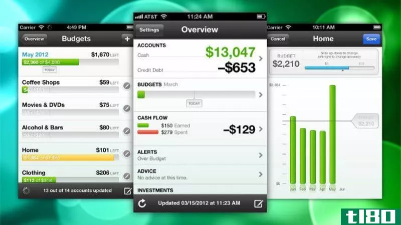 mint增加了iphone和ipad的预算和拆分交易