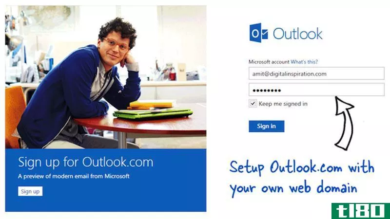 使用outlook.com发送个人域名的电子邮件