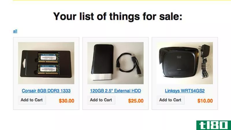 Illustration for article titled List of Things For Sale Provides an Easy Place to Sell Stuff to Your Friends