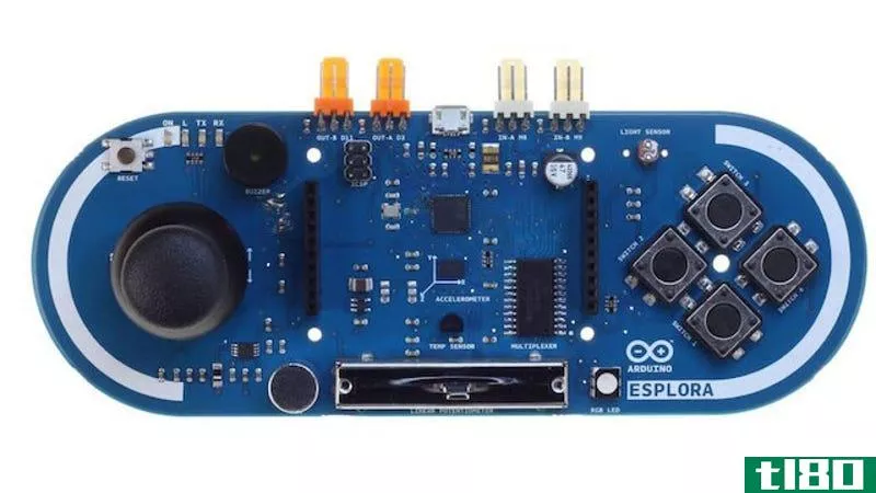 arduino esplora是完美的初学者arduino，没有电子经验的要求