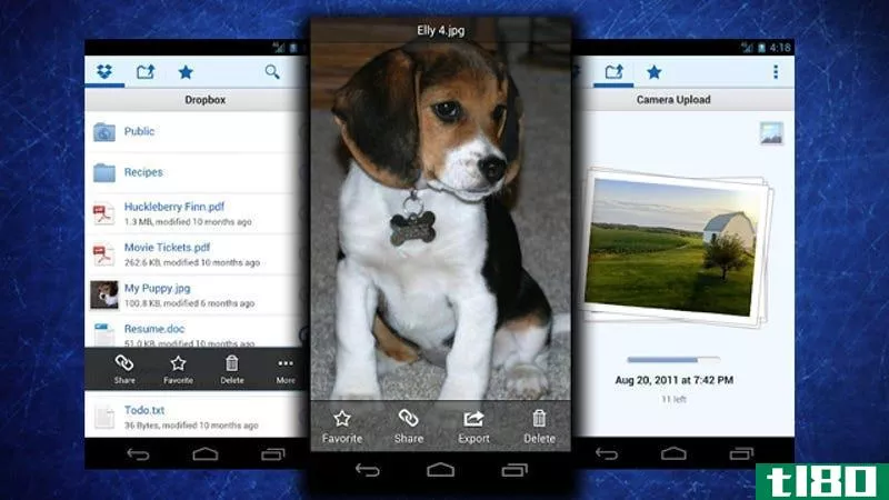 dropbox for android增加了图片和视频的自动上传功能