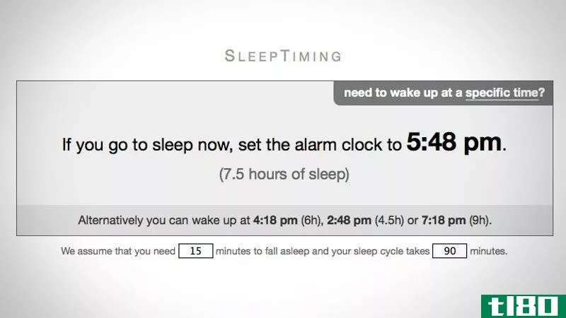睡眠计时可以帮助你计算何时需要睡觉才能睡好觉