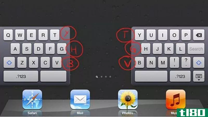 Illustration for article titled The iPad&#39;s Split Keyboard Has a Few Hidden Butt*** that Make Typing Easier