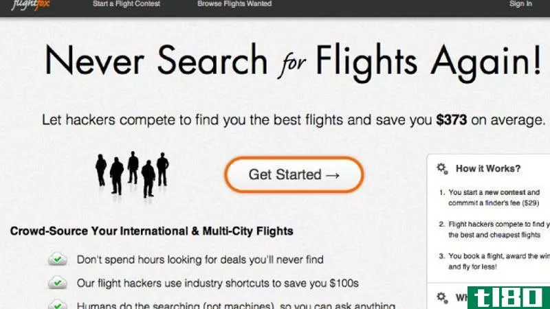 flightfox将机票搜索外包，为您节省大量时间和金钱