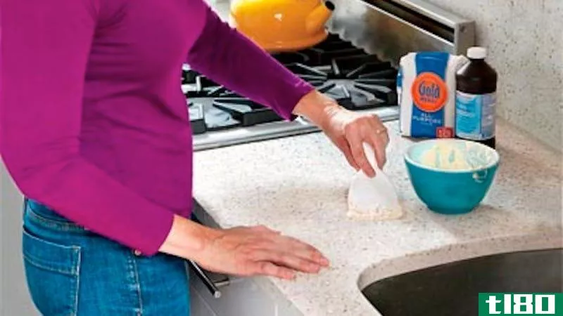 Illustration for article titled Use Flour and Peroxide to Clean Stains in Stone Countertops, Tile, and Concrete Floors