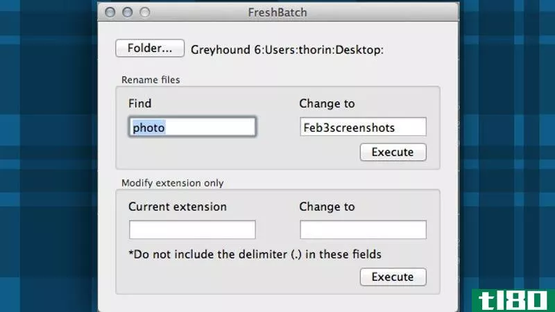 freshbatch for mac重命名部分文件并批量转换基本文件类型